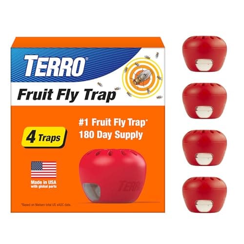 TERRO Fruit Fly Trap, 4-Pack (T2503SR)